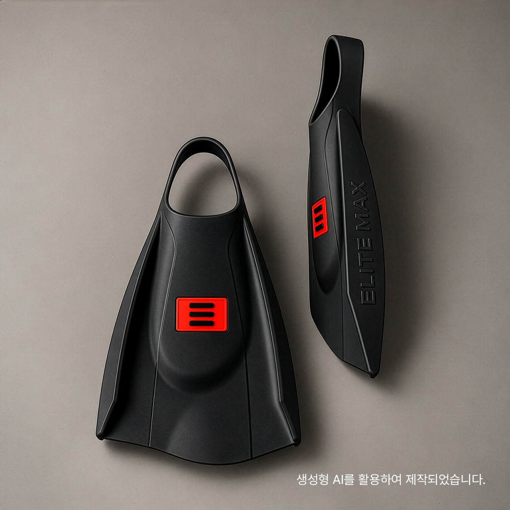 DMC 엘리트 맥스 숏핀 블랙 (오리발가방 증정) [DMCEMB06 (BLK)] 디테일